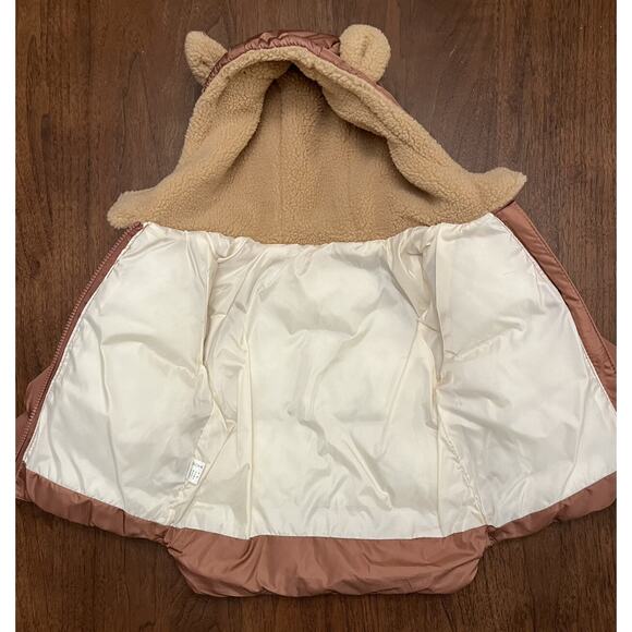 NWOT Brown Bear Puffer Coat - Picture 4 of 10